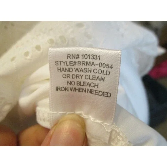 Charlotte Russe Womens Sz M Boho Tube Top White Mini Dress Lace Bridal Country - Picture 9 of 9